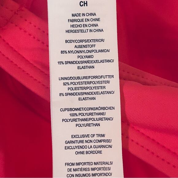 Kate Spade Smocked Underwire Pink One Piece Swimsuit Size Small - Picture 9 of 13